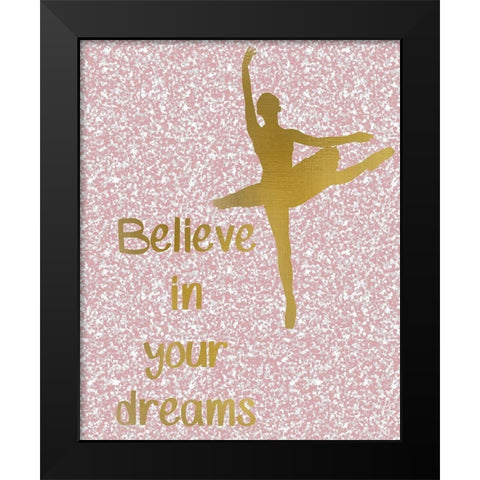 Happy 2 Black Modern Wood Framed Art Print by Kimberly, Allen