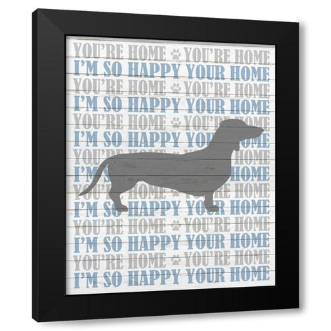 Youre Home v1 Black Modern Wood Framed Art Print by Kimberly, Allen
