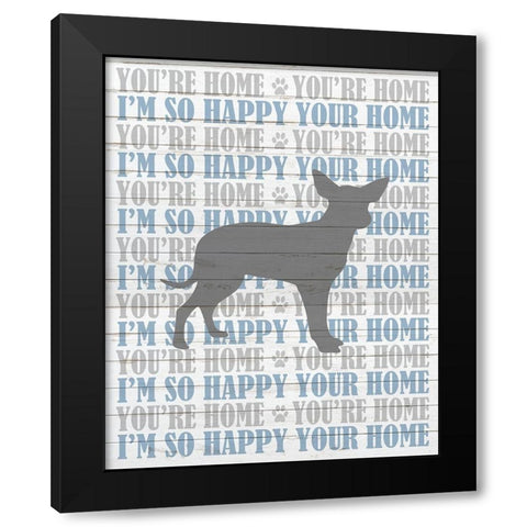 Youre Home v2 Black Modern Wood Framed Art Print by Kimberly, Allen
