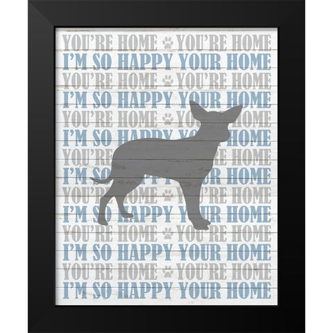 Youre Home v2 Black Modern Wood Framed Art Print by Kimberly, Allen