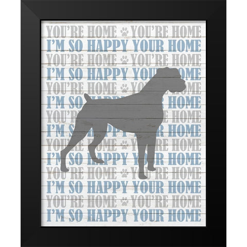 Youre Home v3 Black Modern Wood Framed Art Print by Kimberly, Allen