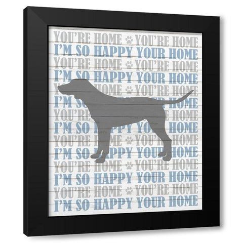 Youre Home v4 Black Modern Wood Framed Art Print by Kimberly, Allen