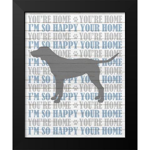Youre Home v4 Black Modern Wood Framed Art Print by Kimberly, Allen