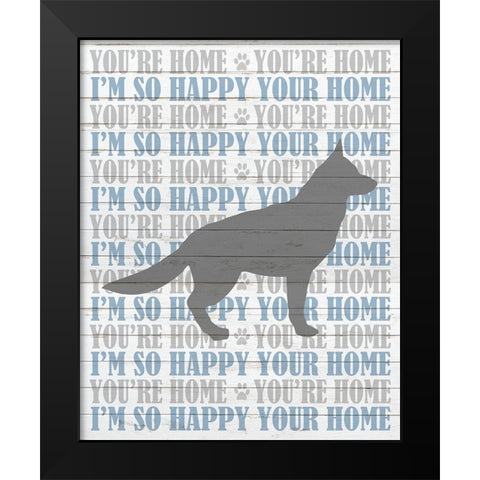 Youre Home v5 Black Modern Wood Framed Art Print by Kimberly, Allen