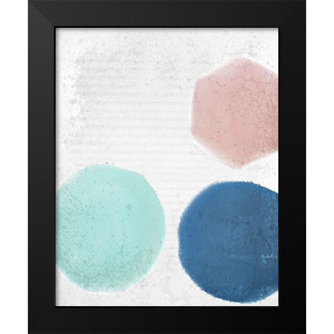 Tri Color 2 Black Modern Wood Framed Art Print by Kimberly, Allen