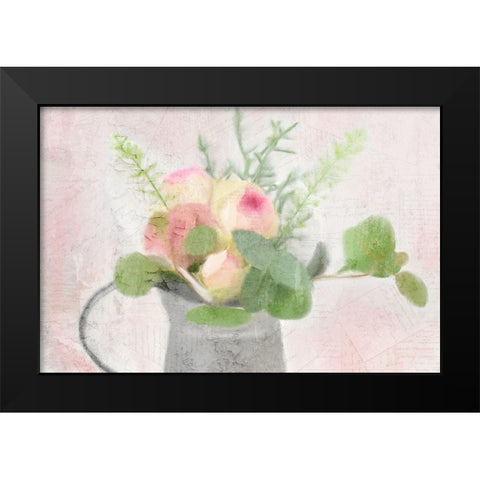 Summer Roses Black Modern Wood Framed Art Print by Kimberly, Allen