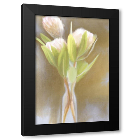 Spring Gold Black Modern Wood Framed Art Print by Kimberly, Allen