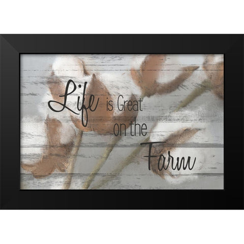On the Farm A Black Modern Wood Framed Art Print by Kimberly, Allen