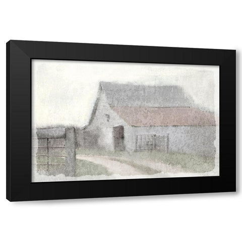 To the Barn Black Modern Wood Framed Art Print by Kimberly, Allen