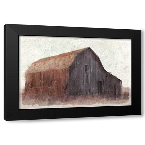 At the Barn Black Modern Wood Framed Art Print by Kimberly, Allen