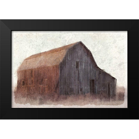 At the Barn Black Modern Wood Framed Art Print by Kimberly, Allen