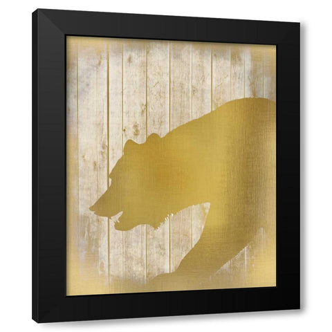 Golden Wildlife 1 Black Modern Wood Framed Art Print with Double Matting by Allen, Kimberly