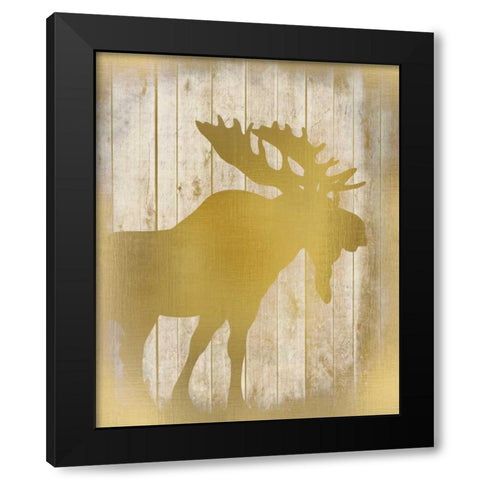 Golden Wildlife 2 Black Modern Wood Framed Art Print with Double Matting by Allen, Kimberly