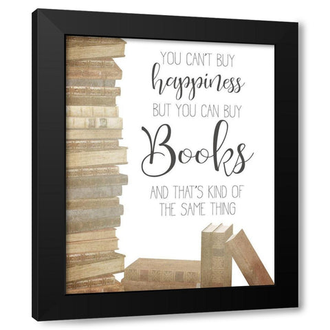 Books Black Modern Wood Framed Art Print by Kimberly, Allen