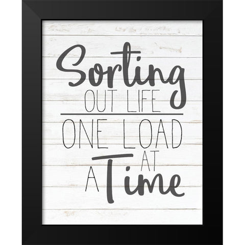 In the Laundry 2 Black Modern Wood Framed Art Print by Kimberly, Allen