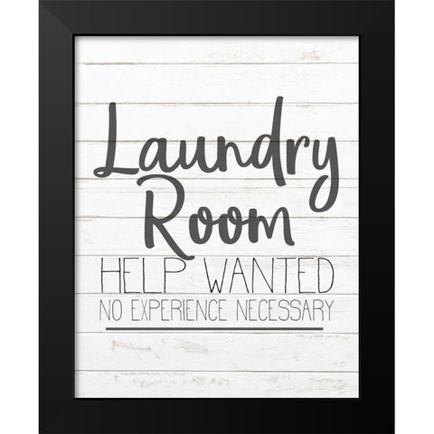 In the Laundry 5 Black Modern Wood Framed Art Print by Kimberly, Allen