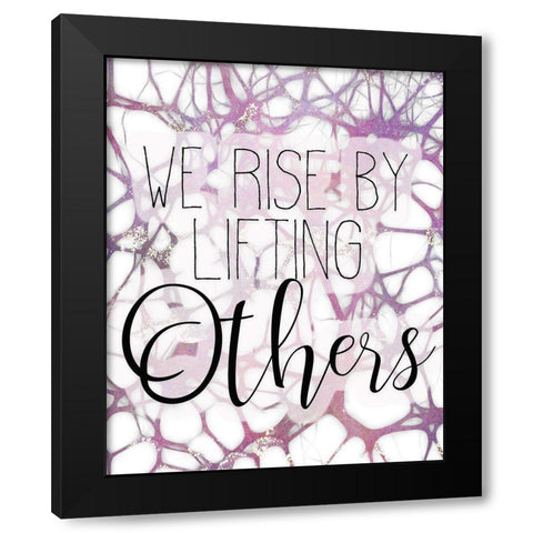 Be Kind 2 Black Modern Wood Framed Art Print by Kimberly, Allen