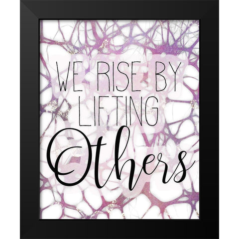 Be Kind 2 Black Modern Wood Framed Art Print by Kimberly, Allen