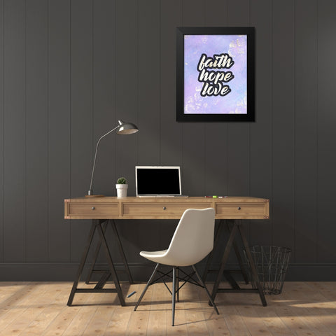 Imagine 2 Black Modern Wood Framed Art Print by Kimberly, Allen