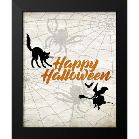 Happy Holidays 1 Black Modern Wood Framed Art Print by Kimberly, Allen