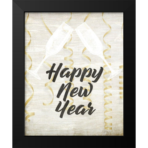 Happy Holidays 4 Black Modern Wood Framed Art Print by Kimberly, Allen