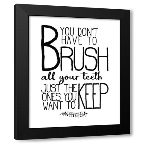 In the Bathroom 6 Black Modern Wood Framed Art Print by Kimberly, Allen