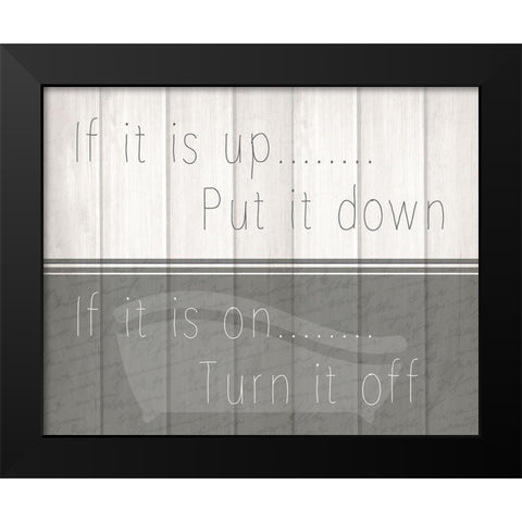 If It Is 1 Black Modern Wood Framed Art Print by Kimberly, Allen