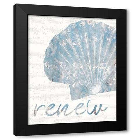 Beach Days 1 Black Modern Wood Framed Art Print with Double Matting by Kimberly, Allen