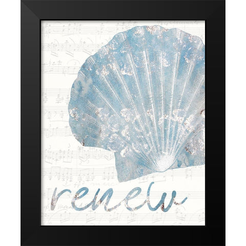 Beach Days 1 Black Modern Wood Framed Art Print by Kimberly, Allen