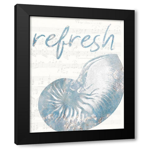 Beach Days 2 Black Modern Wood Framed Art Print by Kimberly, Allen