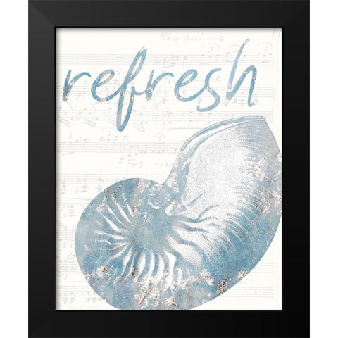 Beach Days 2 Black Modern Wood Framed Art Print by Kimberly, Allen