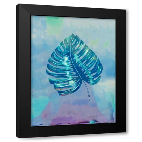 Palm Leaves 1 Black Modern Wood Framed Art Print by Allen, Kimberly