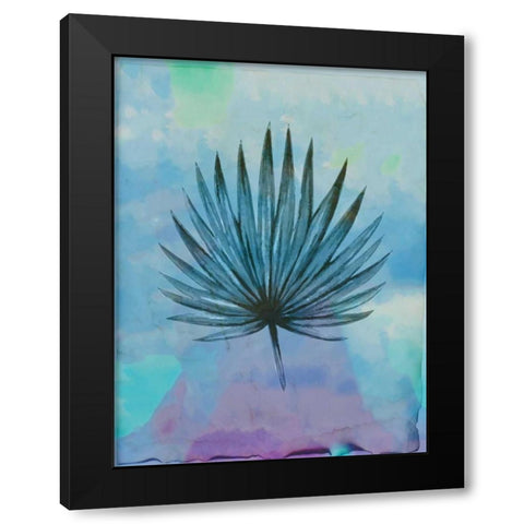 Palm Leaves 2 Black Modern Wood Framed Art Print by Allen, Kimberly