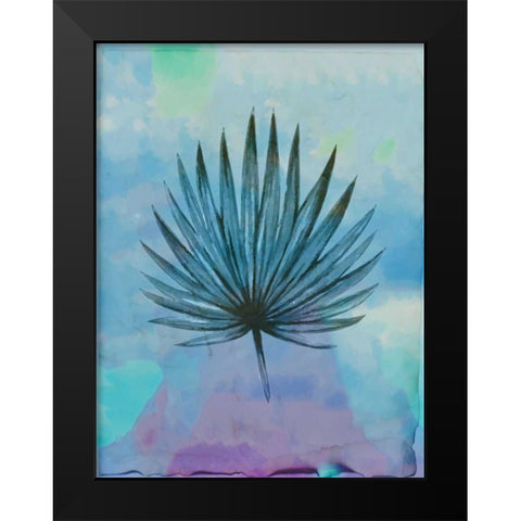 Palm Leaves 2 Black Modern Wood Framed Art Print by Allen, Kimberly