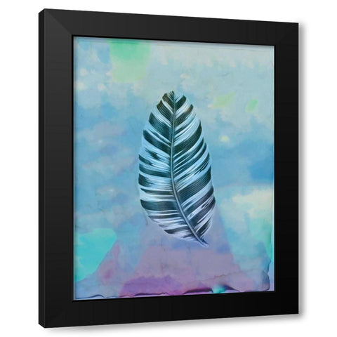 Palm Leaves 3 Black Modern Wood Framed Art Print with Double Matting by Allen, Kimberly