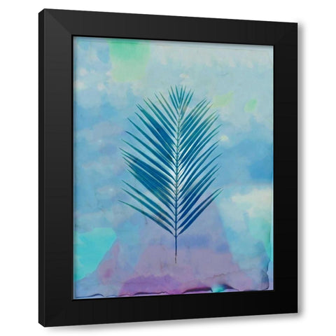Palm Leaves 4 Black Modern Wood Framed Art Print with Double Matting by Allen, Kimberly