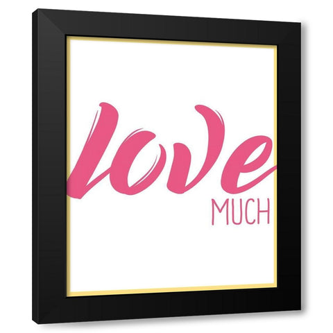 Live Well 3 Black Modern Wood Framed Art Print by Kimberly, Allen