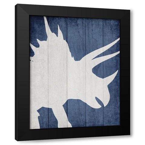 Dino 3 Black Modern Wood Framed Art Print by Kimberly, Allen