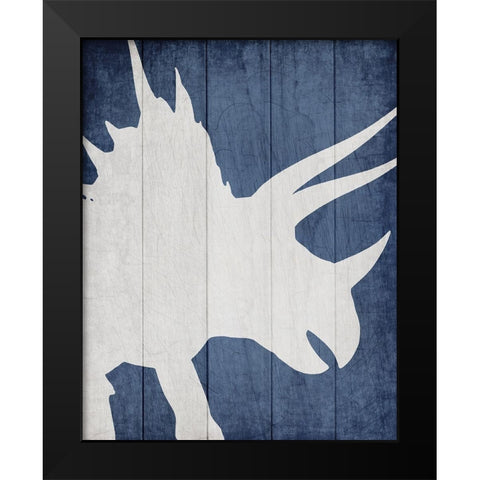 Dino 3 Black Modern Wood Framed Art Print by Kimberly, Allen