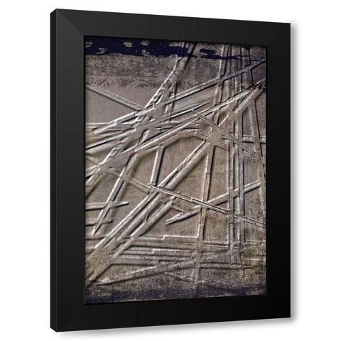 Wooden Sticks 1 Black Modern Wood Framed Art Print with Double Matting by Allen, Kimberly