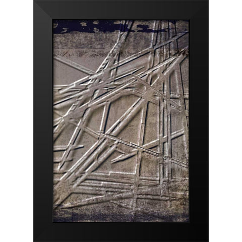 Wooden Sticks 1 Black Modern Wood Framed Art Print by Allen, Kimberly