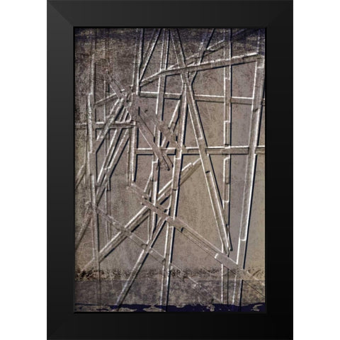 Wooden Sticks 2 Black Modern Wood Framed Art Print by Allen, Kimberly