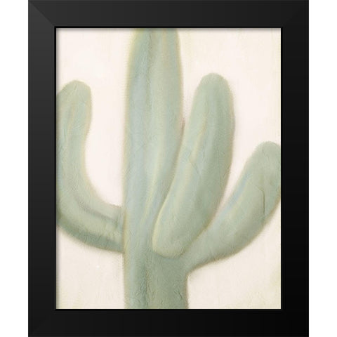 Sage Cactus 1 Black Modern Wood Framed Art Print by Kimberly, Allen