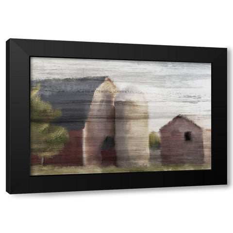 American Farm Black Modern Wood Framed Art Print by Kimberly, Allen