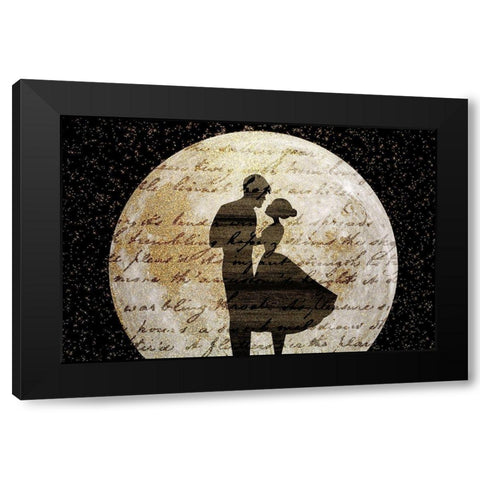 Dancing in the Moonlight Black Modern Wood Framed Art Print with Double Matting by Kimberly, Allen