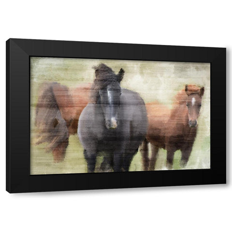 My Three Black Modern Wood Framed Art Print by Kimberly, Allen