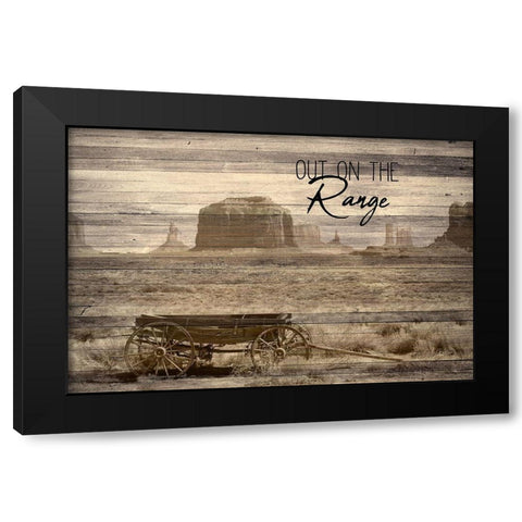 Out on the Range Black Modern Wood Framed Art Print by Kimberly, Allen