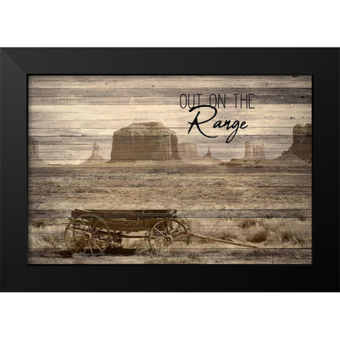 Out on the Range Black Modern Wood Framed Art Print by Kimberly, Allen