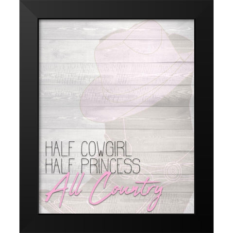 All Country Black Modern Wood Framed Art Print by Kimberly, Allen