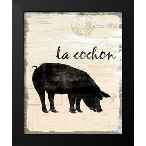 French Kitchen 3 Black Modern Wood Framed Art Print by Kimberly, Allen